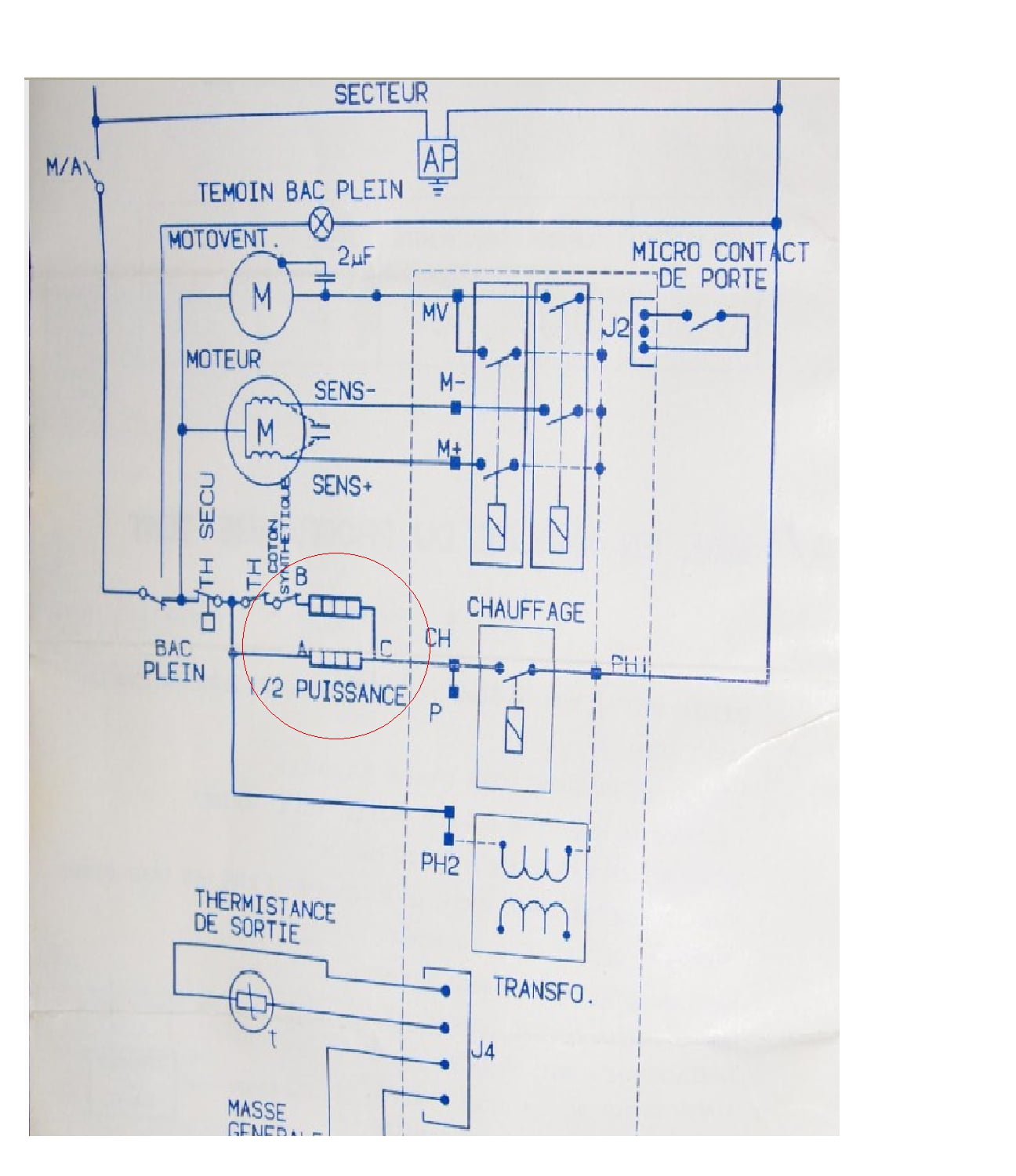 Schema electrique seche linge brandt ete 6505f