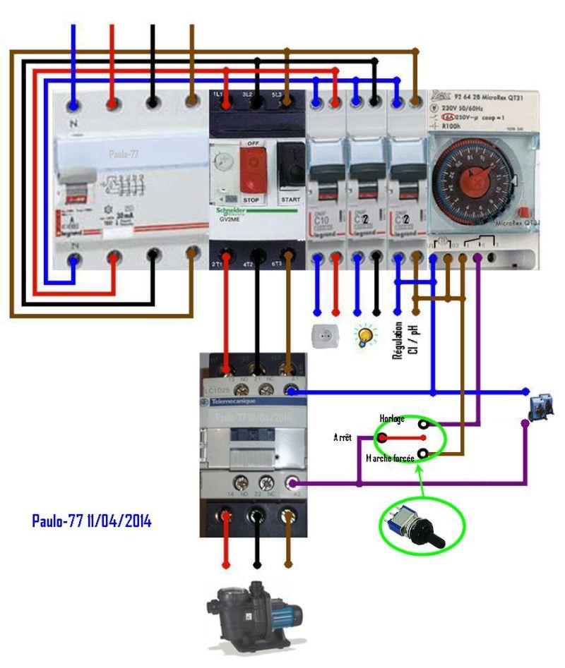 Schema relais electrique 220v