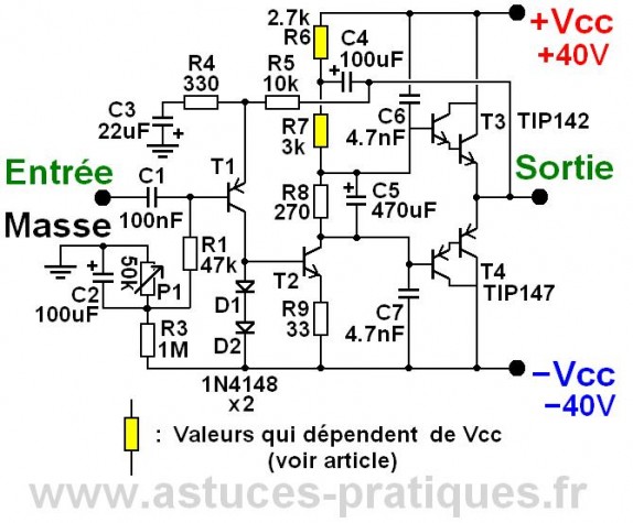Schema basse electrique