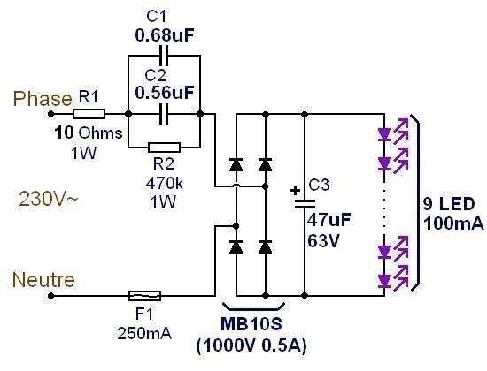 Schema ampoule circuit electrique