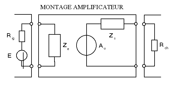 Schema electrique d'un amplificateur de son