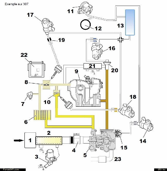 Schema electrique moteur 2.0 hdi