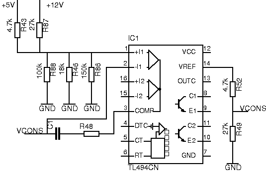 Schema electrique alimentation pc