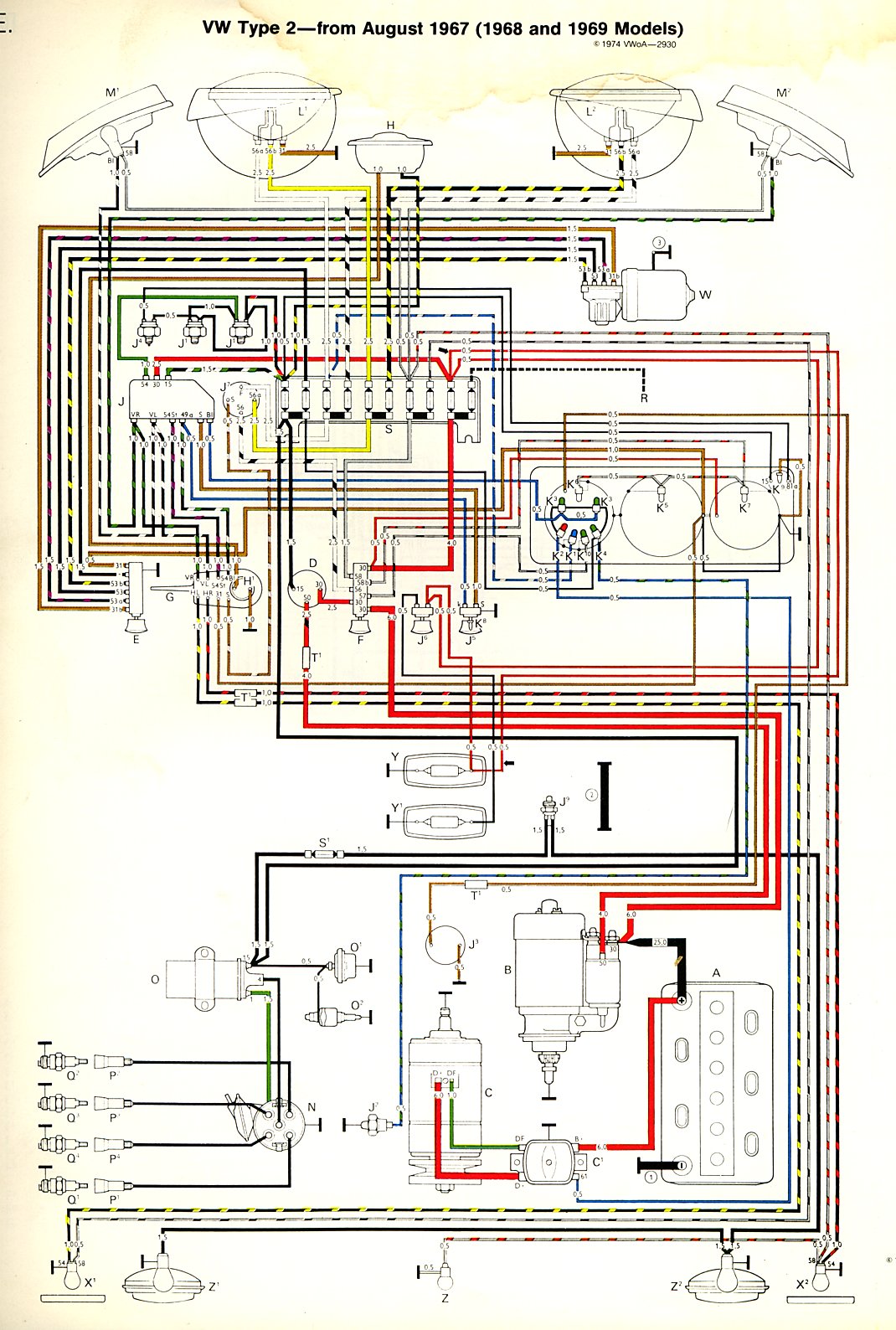 Schema electrique coccinelle 6 volts