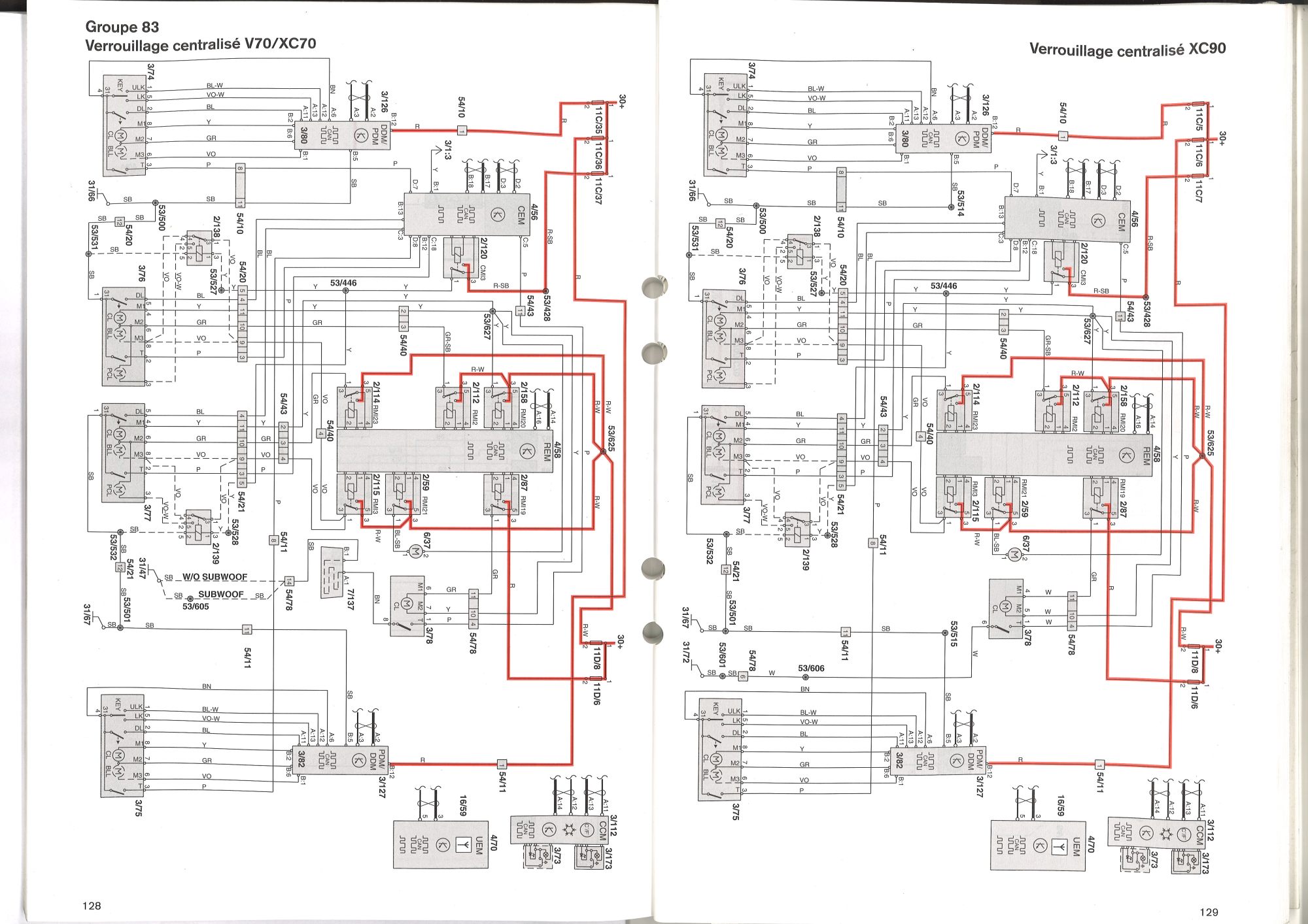 Schema electrique volvo s80