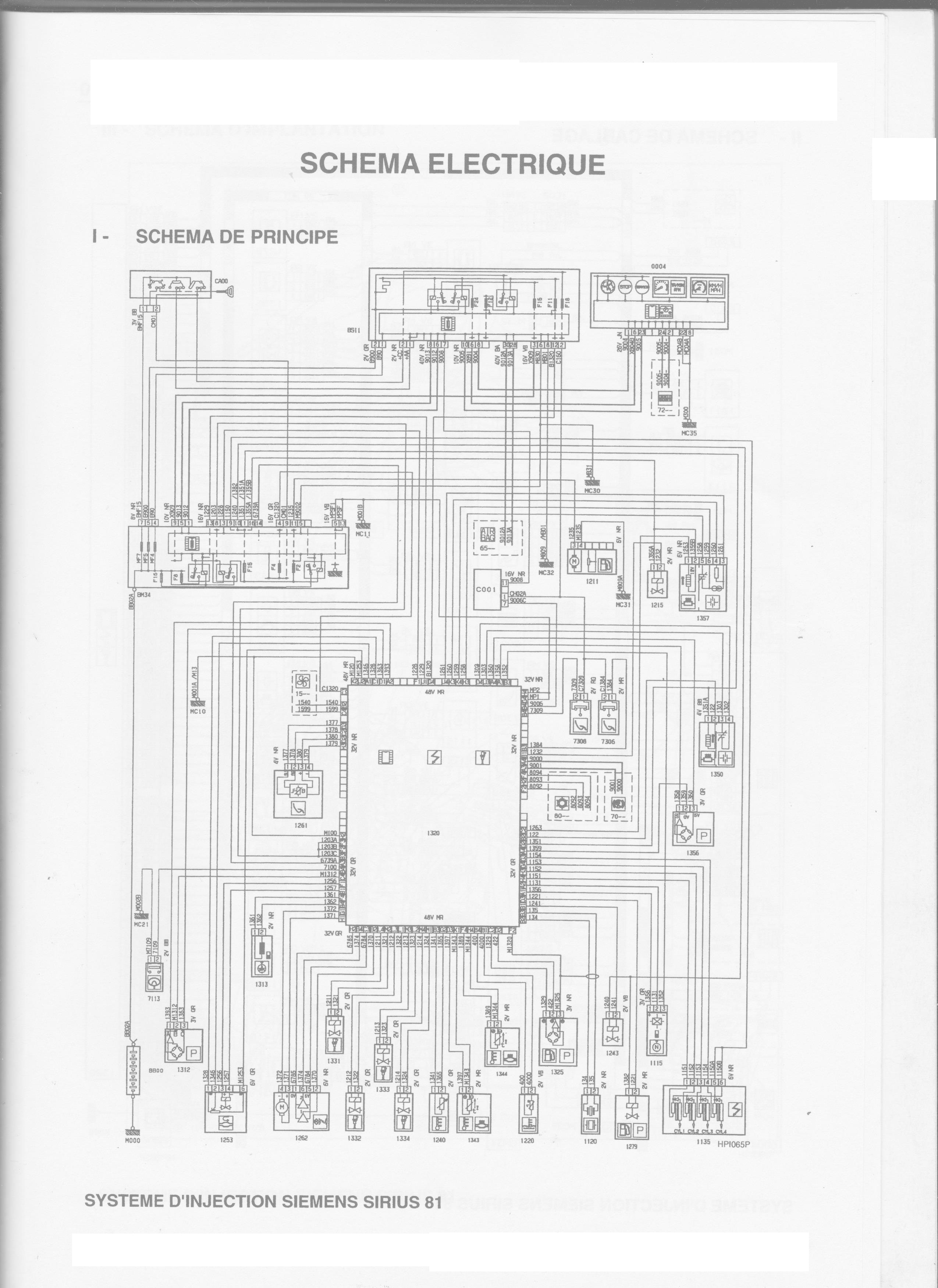 Schema electrique calculateur siemens