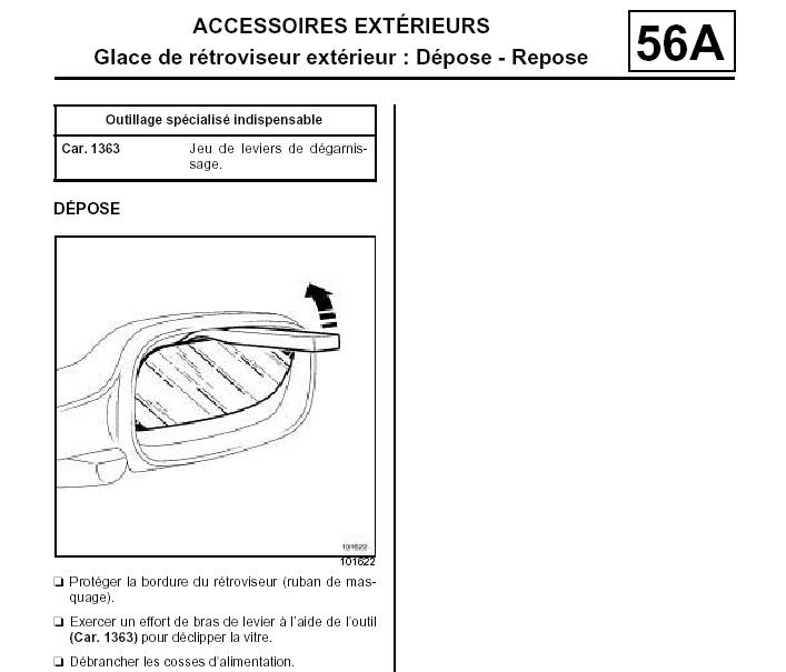 Schema retroviseur electrique renault