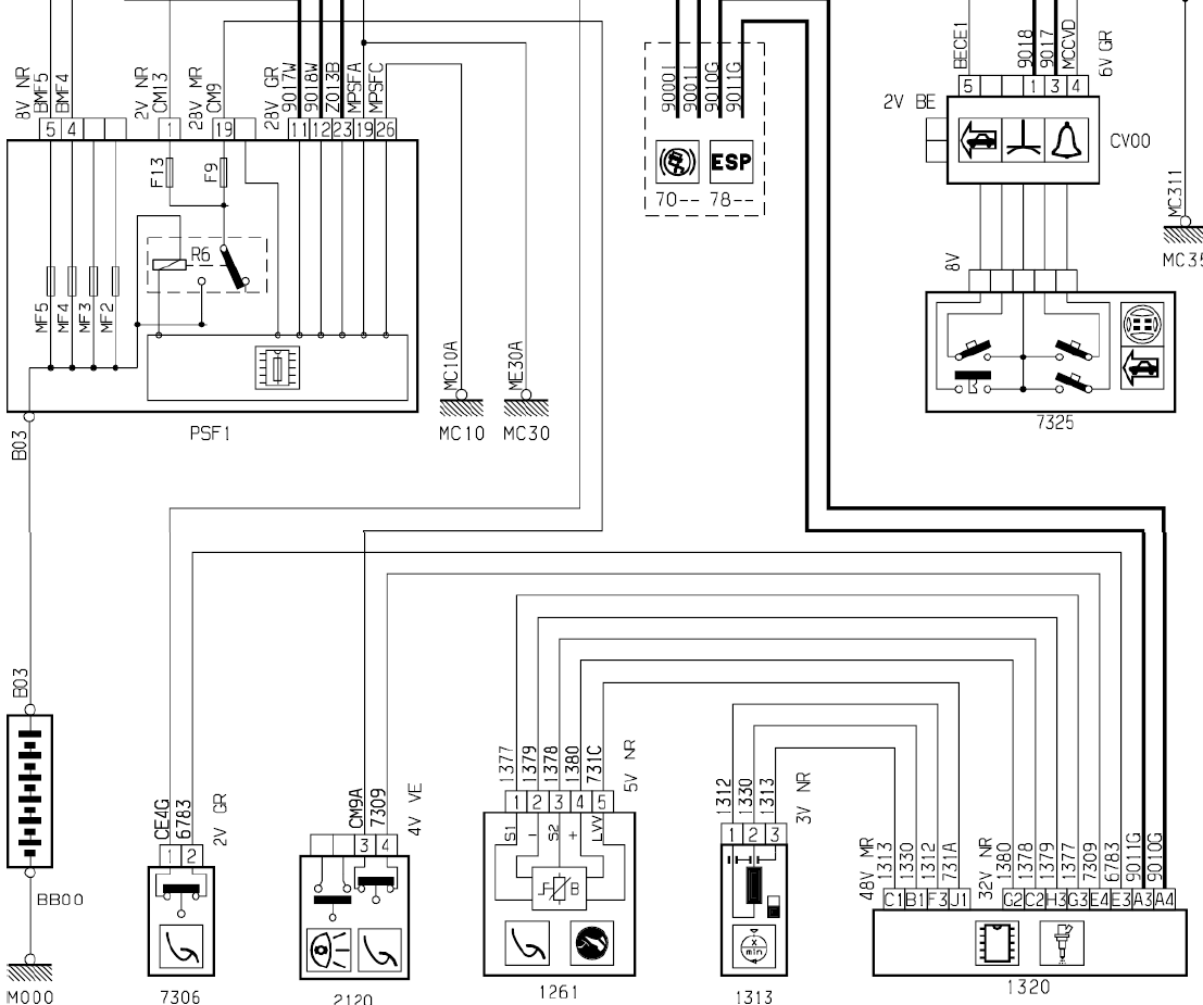 Schema electrique alarme incendie
