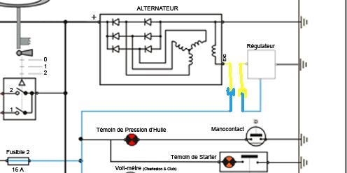 Schema electrique pour 2cv