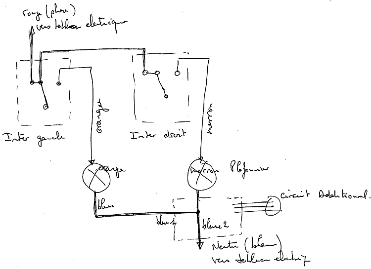 Schema electrique moteur hotte
