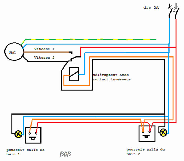 Schema electrique vmc 1 vitesse