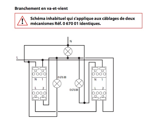 Schema electrique pour 3 interrupteur