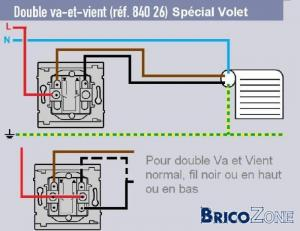 Schema branchement interrupteur volet electrique