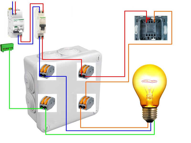 Schema électrique lumiere
