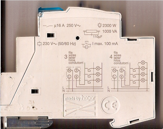Schema electrique minuterie 4 fils