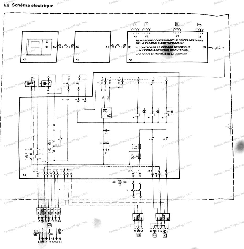 Schema electrique chaudiere fioul viessmann