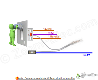 Schema electrique voyant lumineux