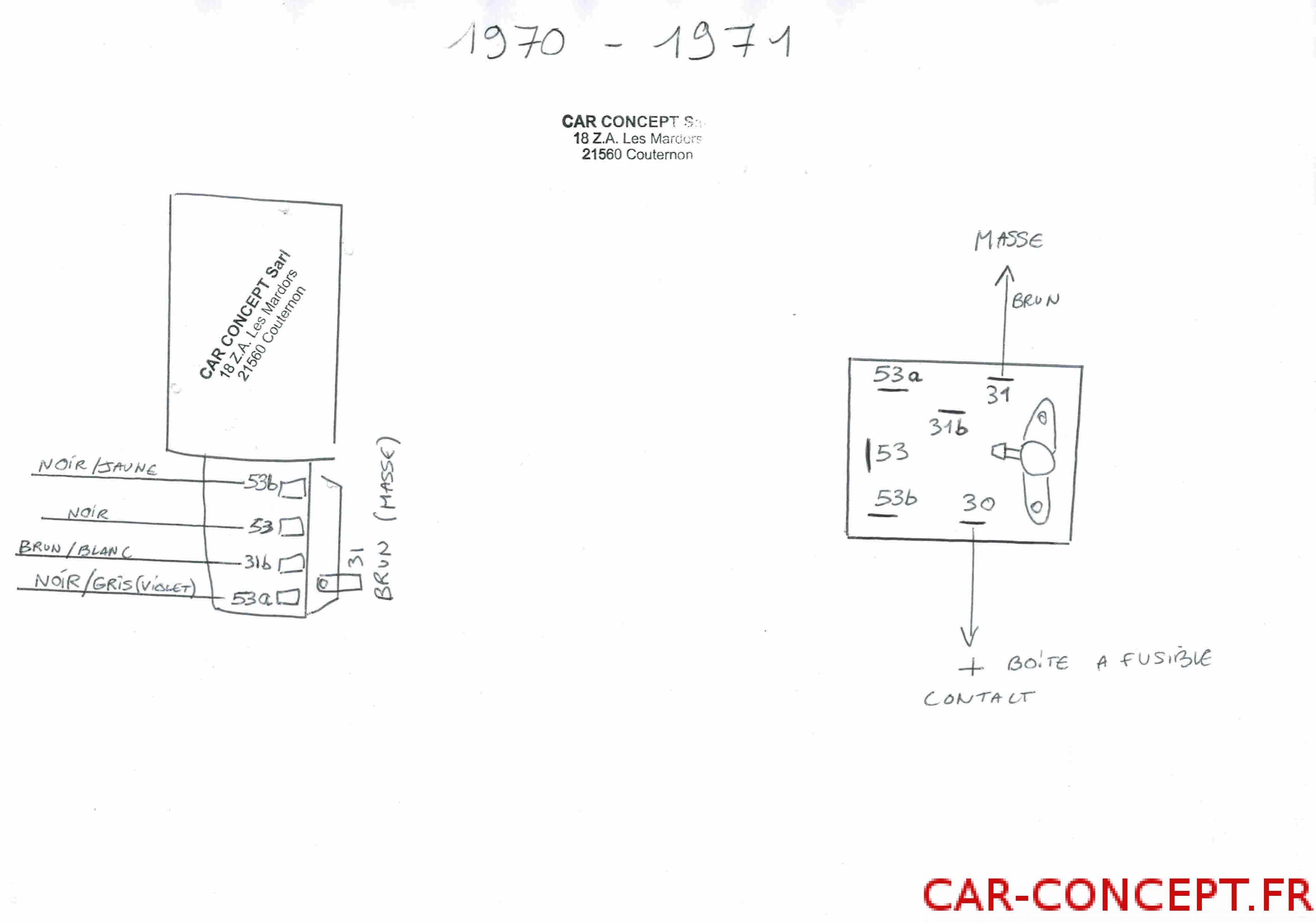 Schema electrique moteur cox