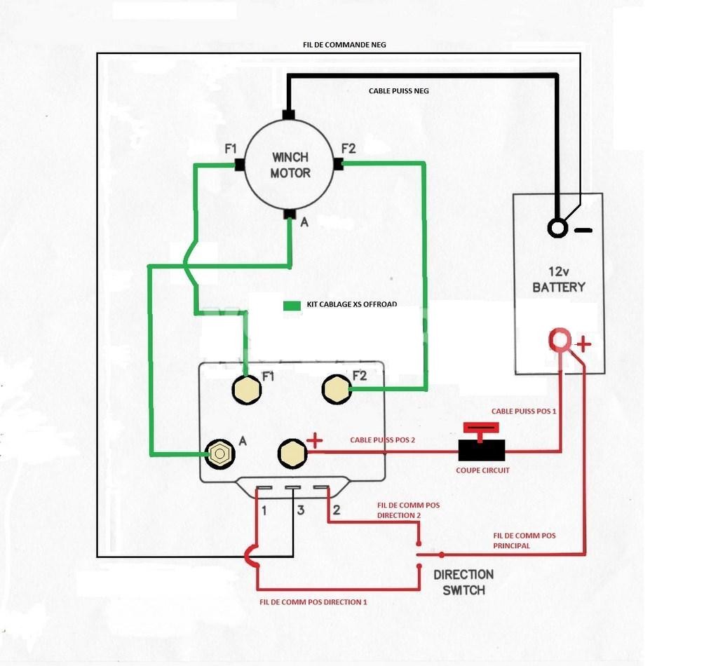 Schema electrique pour treuil
