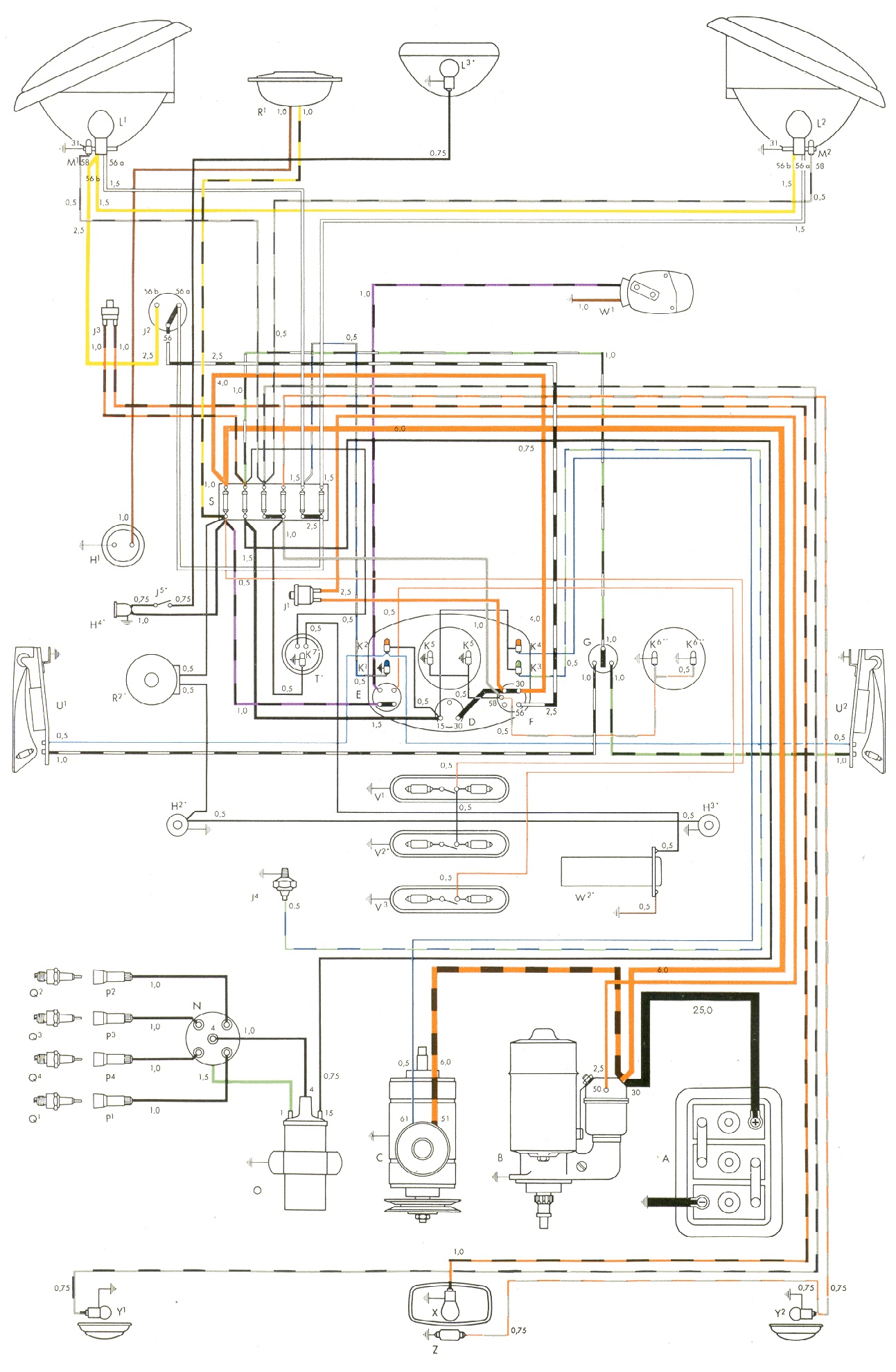 Tondeuse schema electrique