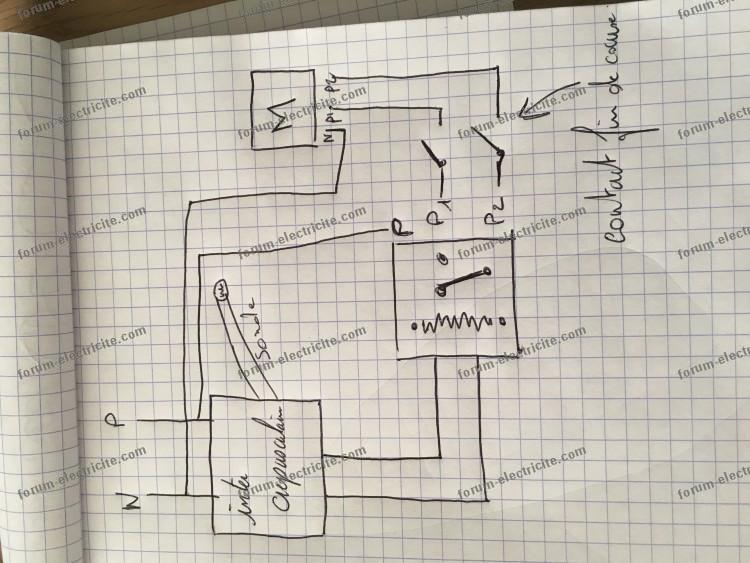 Schema électrique porte automatique poulailler