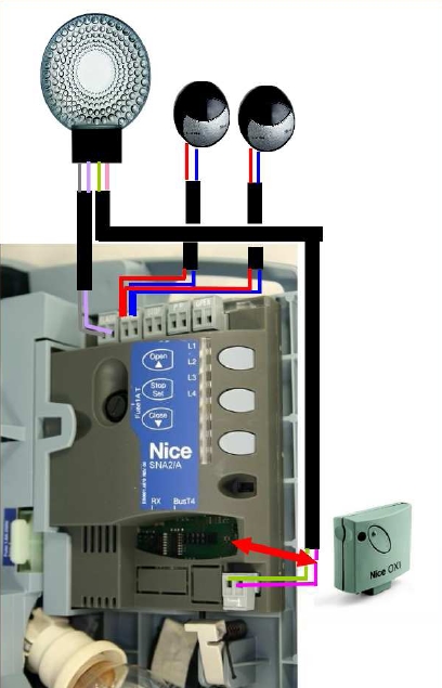 Schema electrique moteur portail nice