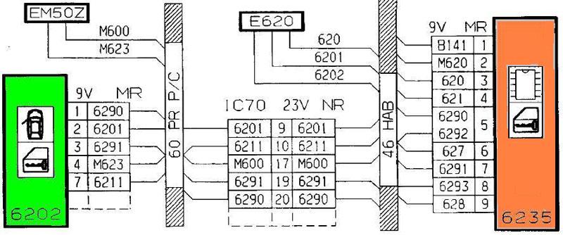 Schema electrique leve vitre zx