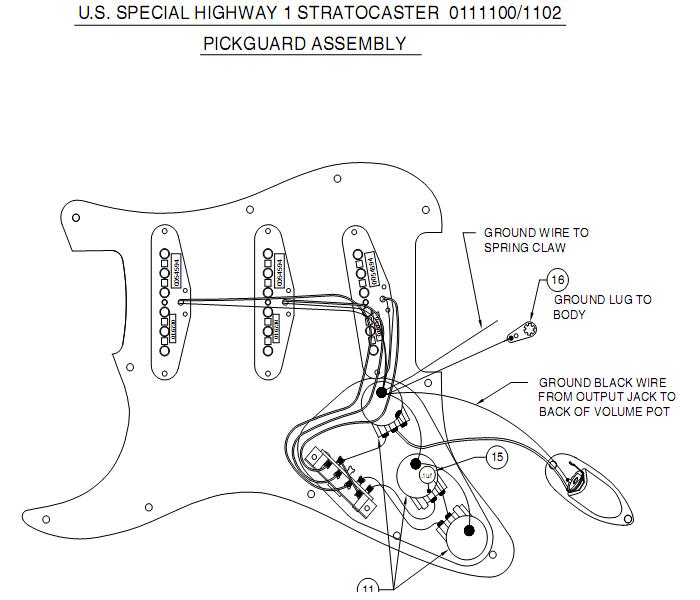Schema electrique micro guitare