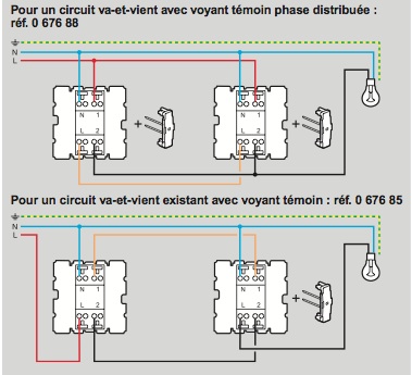 Schema electrique voyant