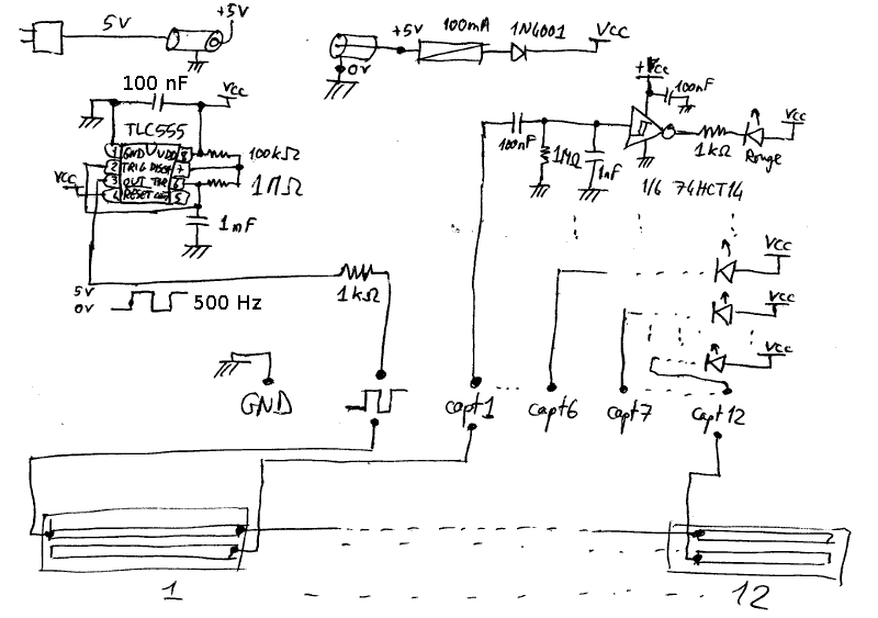 Capteur schema electrique