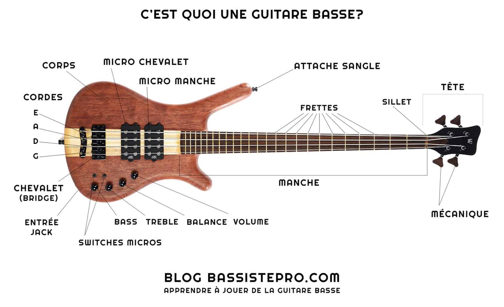 Guitare electrique schéma