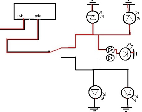 Schema electrique de clignotant moto