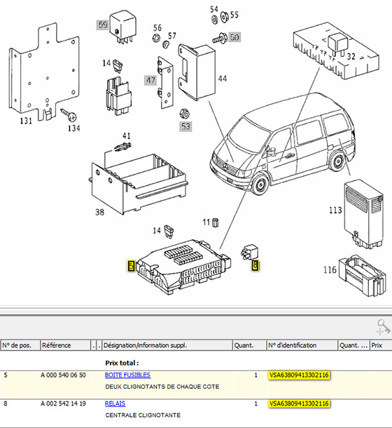 Schema electrique mercedes vito 112 cdi