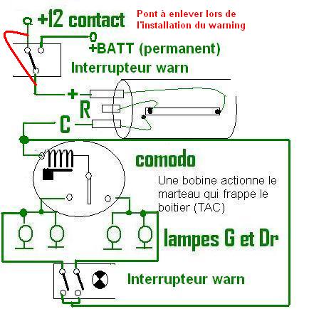Schéma électrique clignotant