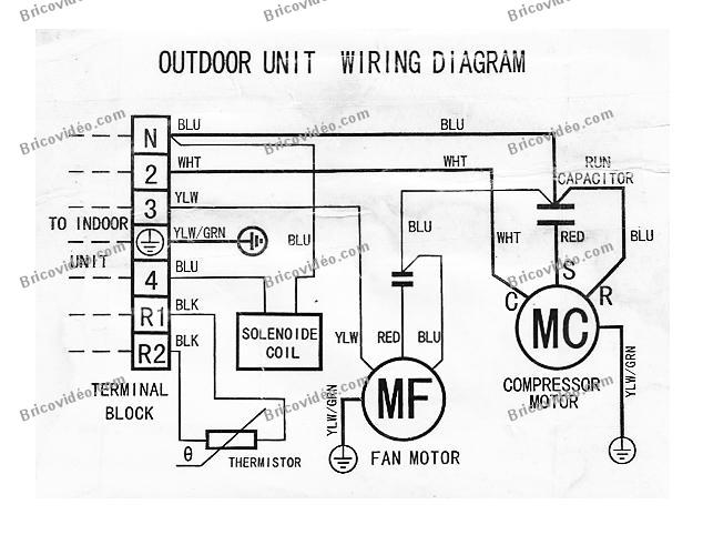 Schema electrique compresseur climatisation