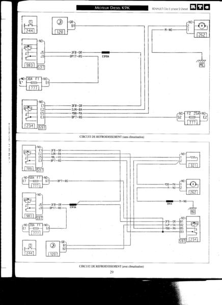 Schema electrique moteur 1.5 dci
