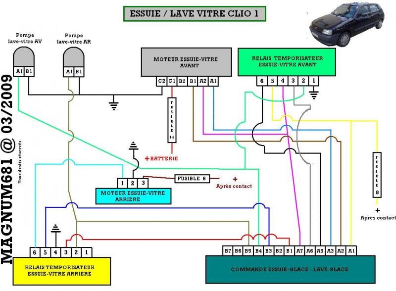 Schema electrique essuie glace boxer