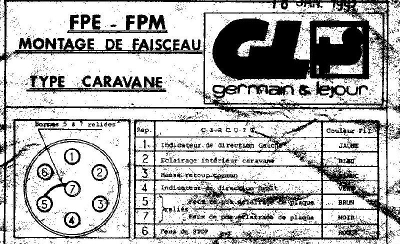Schema electrique attache remorque 306
