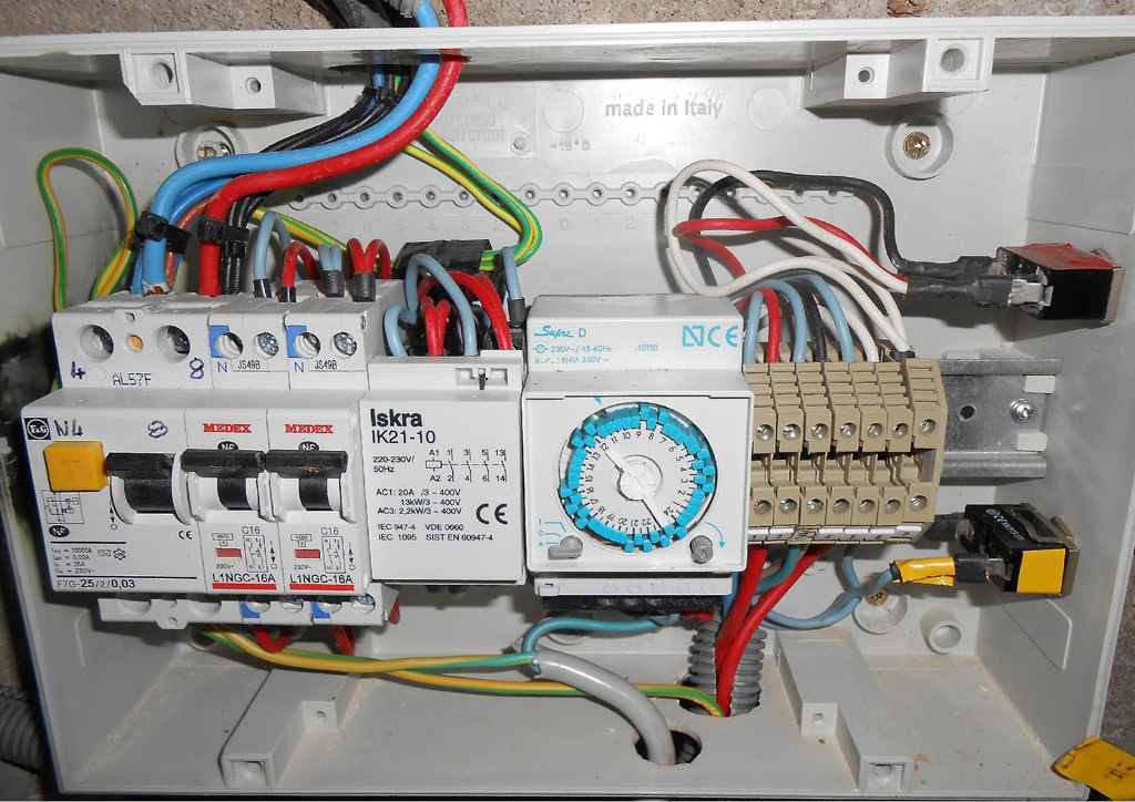 Schéma coffret électrique piscine