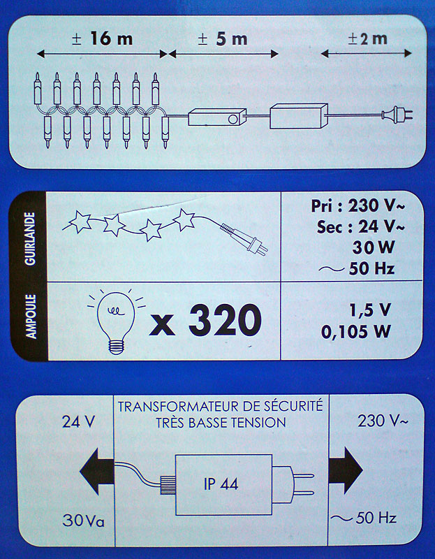 Schema branchement guirlande electrique