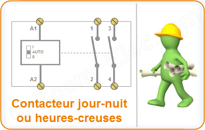 Schema electrique contacteur jour nuit chauffe eau