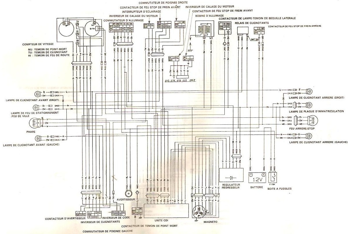 Schema electrique dr 350