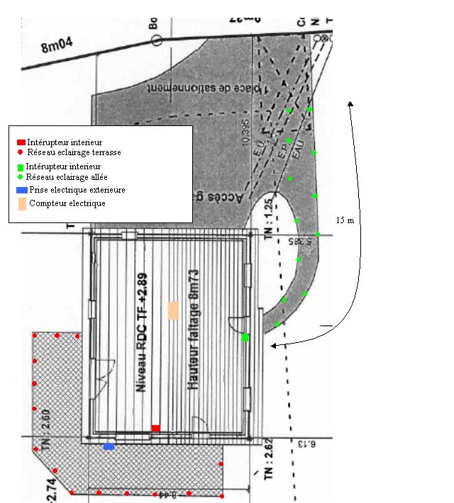 Schema electrique spot terrasse