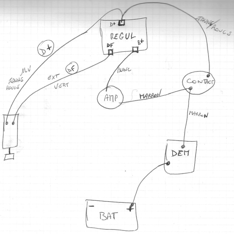 Schema electrique mf 135