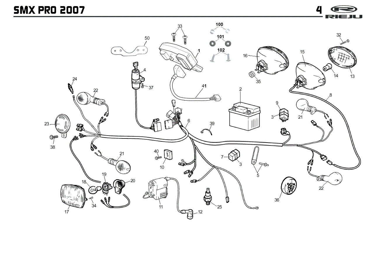 Schema electrique mrt rieju