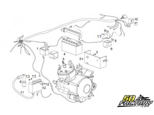Schema faisceau electrique aprilia rs 125 2008