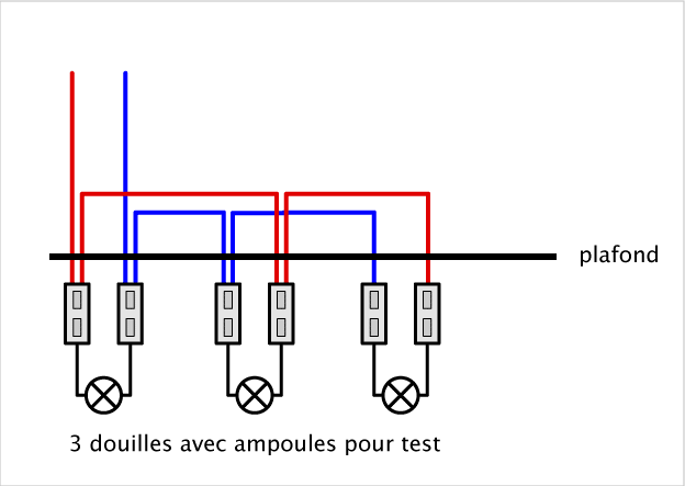 Schema electrique lampes en serie