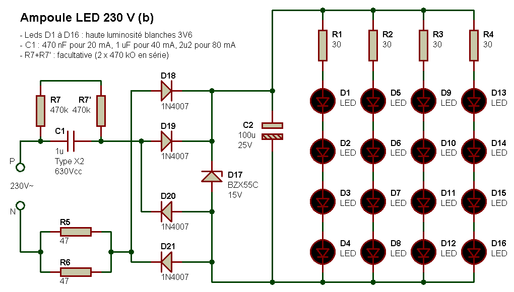 Schema montage ampoule electrique