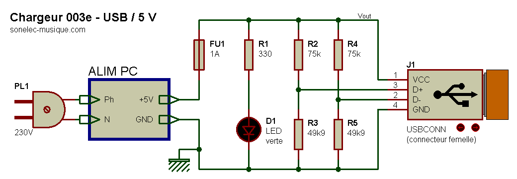 Schema electrique d'une alimentation pc