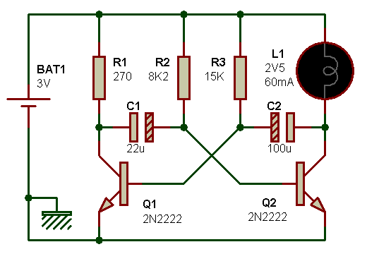 Schema electrique led clignotant